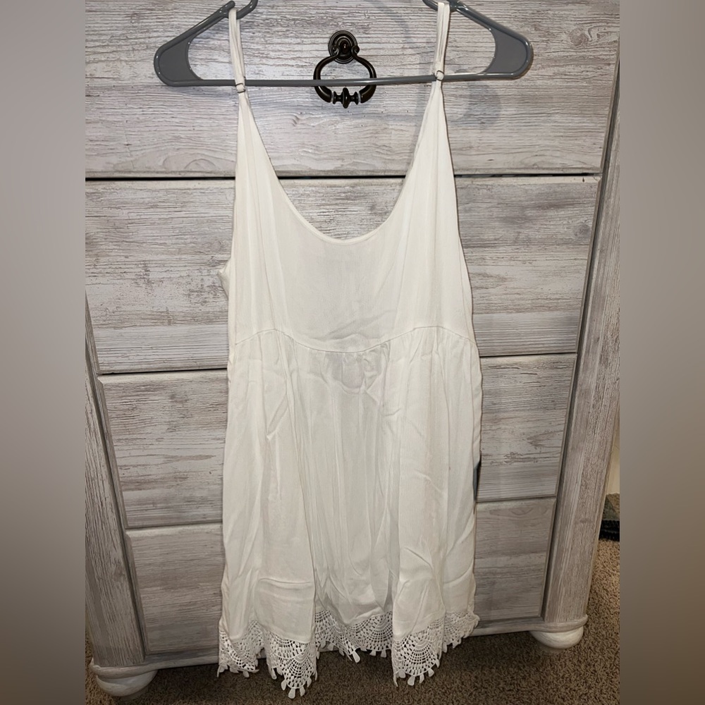 Lulus White Sleeveless Dress